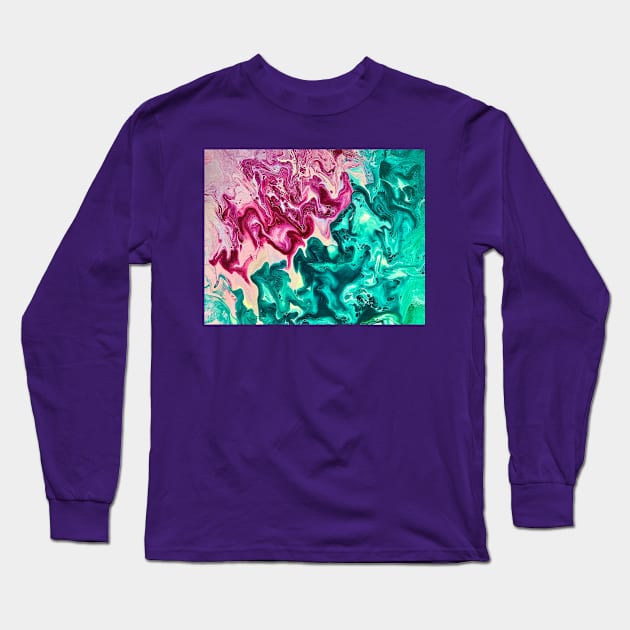 Colourful bubbles paradise Long Sleeve T-Shirt by ellaine13